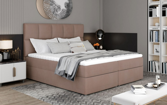 Designer Upholstered bed Bed Beds Double bed Marriage bed Designer bed box spring
