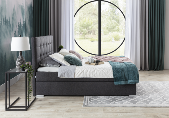 Complete Set Mattress & Topper Box Spring Bed Upholstery Beds Textile Fabric