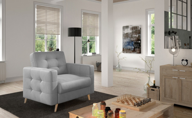 Armchair Designer Chair Upholstery Relax Fabric Textile Lounge new TV 1 Seater