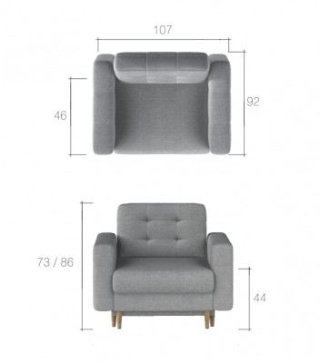 Armchair Designer Chair Upholstery Relax Fabric Textile Lounge new TV 1 Seater