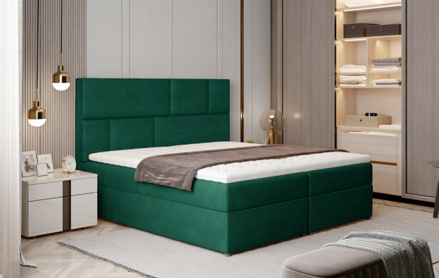 Luxury Designer Upholstered bed Bed Beds Designer bed Boxspring Textile 180x200