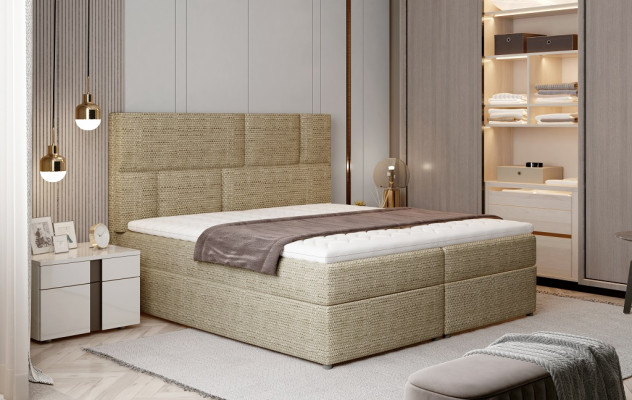 Luxury Designer Upholstered bed Bed Beds Designer bed Boxspring Textile 180x200