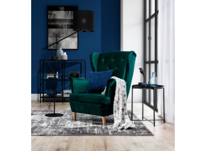 Lounge Ears Armchair Club Designer Furniture TV Sofa Chair Velvet Upholstery Seat new