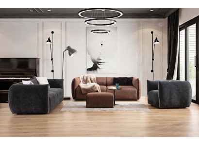 Sofa set Couch Set 4+3+1 Seat Furniture Group Suite Sets 3pcs new