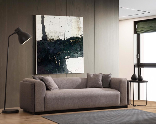 Living room Sofa 4 Seater Design Upholstery Couch Modern Luxury new Brown