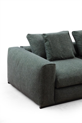 Living room Sofa 4 Seater Modern Couch Upholstery Seater Sofa green Wood