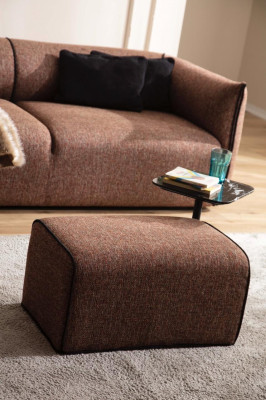 Modern Sofa 4-Seater Upholstery Couch Textile Sofas Design Furniture brown new luxury