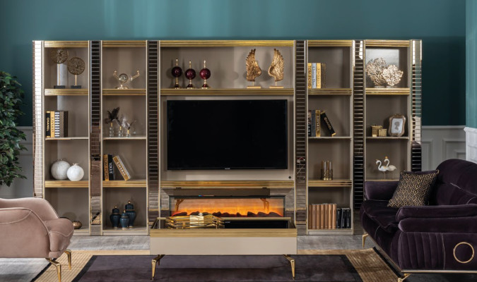 Living room Wonwand Wood Luxury Suite new Style Modern Luxury Beige