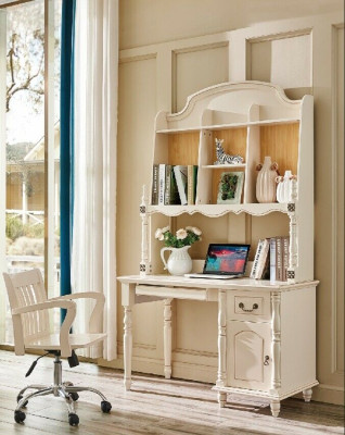 Set Desk Wardrobe + Armchair Office desk with drawers PC Table 2 pieces.