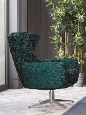 Beautiful green Chair one flower for relaxing in a living room Neul