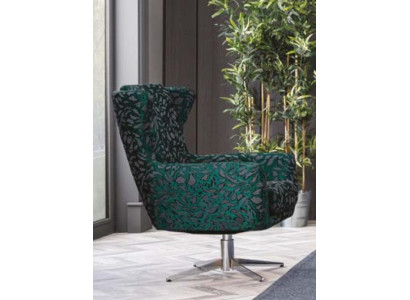 Beautiful green Chair one flower for relaxing in a living room Neul