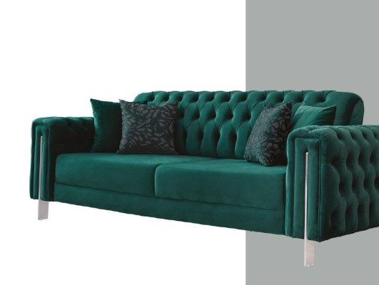Chesterfield Design Couch Set Upholstery Furniture Seating group Sofa set 3pcs