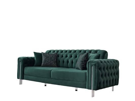 Chesterfield Design Couch Set Upholstery Furniture Seating group Sofa set 3pcs