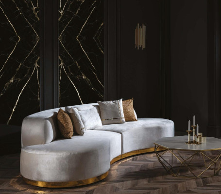 Round Luxury Couch Round Couches Corner sofa Furniture Living landscape Sofa Fabric