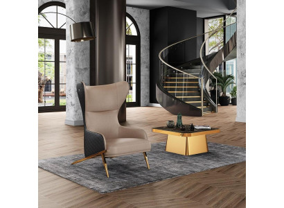 Armchair 74 x 90 cm Couch Upholstery Designer Leather 1 Seater Upholstery Seat