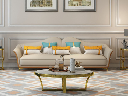 Luxury three-seater couch Seat Upholstery 3 Seat Upholstery Couches Loung Club new Sofa