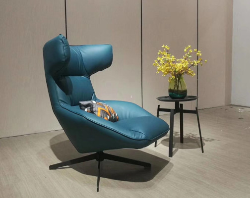 Luxury Design Furniture Modern Design Armchair 75 x 101cm Leather Living room