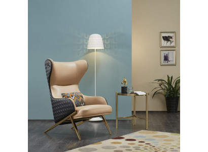 Armchair Designer Armchair Upholstered Armchair Modern Decorative Relax Leather Armchair Luxury