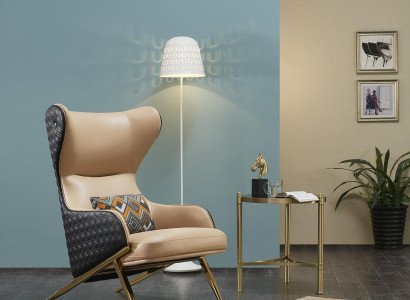 Armchair Designer Armchair Upholstered Armchair Modern Decorative Relax Leather Armchair Luxury