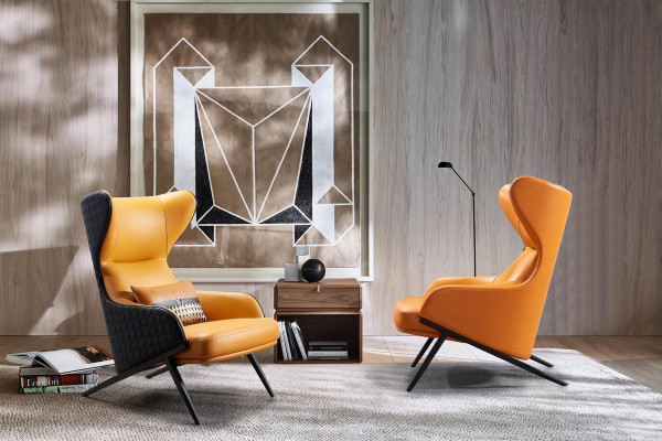 Armchair Designer Armchair Upholstered Armchair Modern Decorative Relax Leather Armchair Luxury