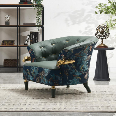 Textile Sofa Couch Upholstery Single Seater Designer Style Furniture Modern Living room