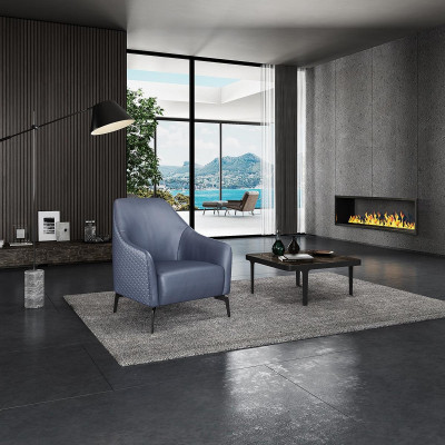 Modern Design Armchair Leather Living room Lounge Luxury Design Furniture