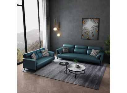 Sofa 3 Seater Leather Sofa Couch Living landscape Suite Design Modern Seat