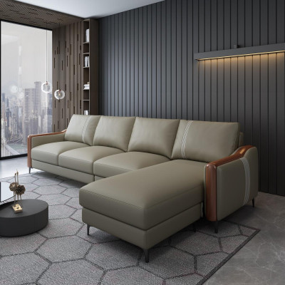 Seat Leather Sofa Couch Living landscape Suite Design Modern Sofas Corner sofa L-shape