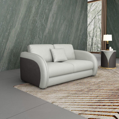 Leather sofa Couch Living landscape 2 Seater Design Modern Sofa Two-seater Genuine leather