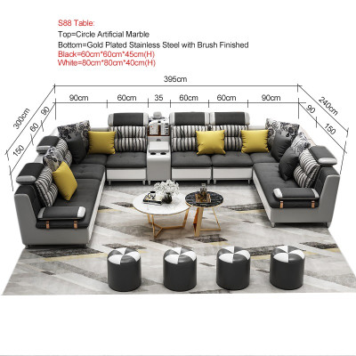 Leather sofa Corner sofa U-shape Modern sofa Leather sofa Corner sofa Upholstery