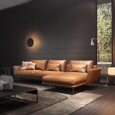 Sofa L-shape Leather Sofa Couch Living landscape Suite Design Corner sofa Modern Sofa