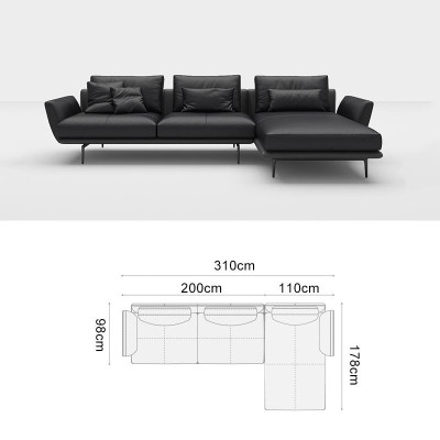 Sofa L-shape Leather Sofa Couch Living landscape Suite Design Corner sofa Modern Sofa