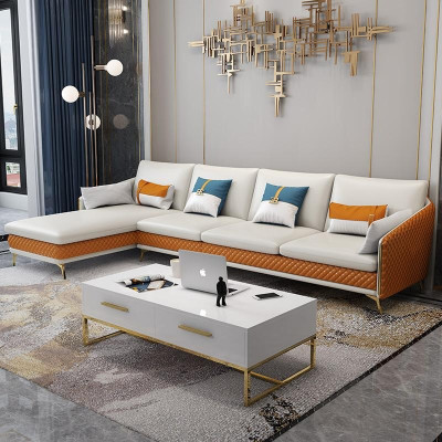 Luxury Corner sofa L-shape Suite Leather Sofa Seat Living room Corner Sofa Couch Sofas