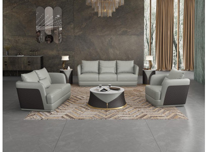 Sofa set 3+2 Seater Living landscape Sofa Couch Upholstery Suite Leather sofa new