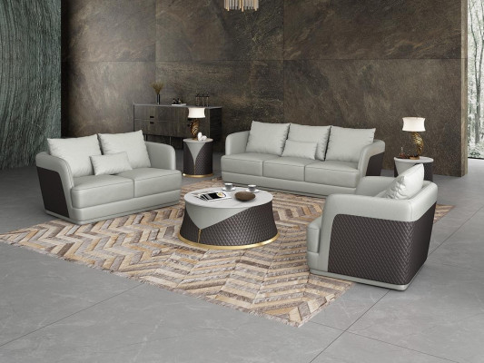Sofa set 3+2 Seater Living landscape Sofa Couch Upholstery Suite Leather sofa new