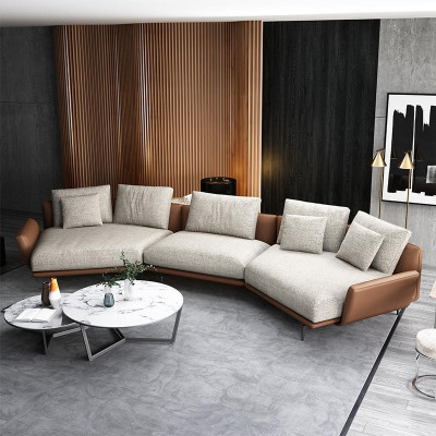 Corner sofa U-shape Fabric Couch Living landscape Suite Design Modern Sofa Trapezoid new