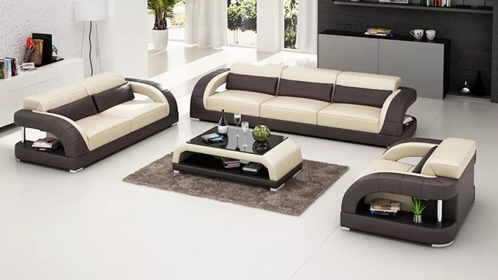 Living landscape sofa set 3+2+1 seater designer sofa leather sofa modern sofa