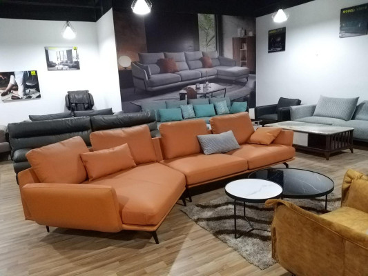 Corner Corner sofa L-shape Living landscape Sofa Couch Upholstery Suite Leather Fabric Sofas