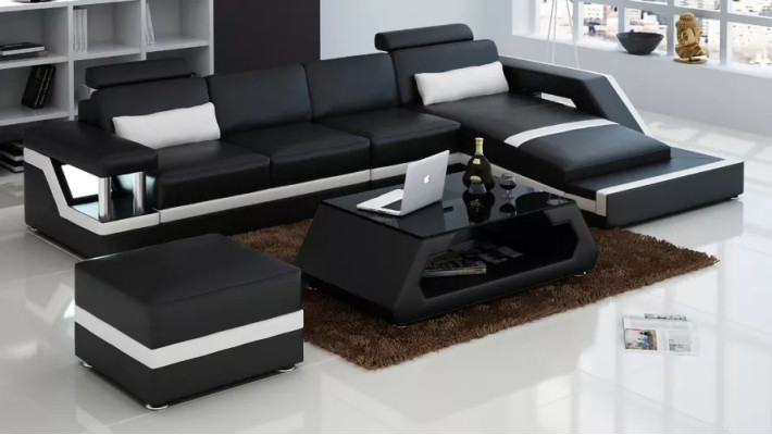 Leather sofa Corner sofa L-shape Modern sofa Leather sofa Corner sofa Upholstery
