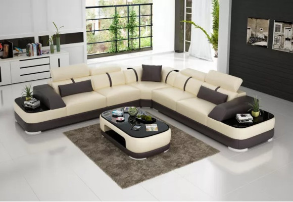 Living room Corner sofa Design Corner sofa Furniture Modern leather upholstered couch