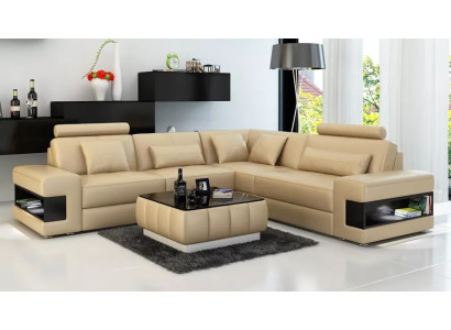 Design Corner sofa Deco Living room Furniture Modern Corner sofa Leather upholstered Couch