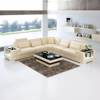 Modern Corner sofa Design Corner sofa Living room Furniture Leather upholstered Couch