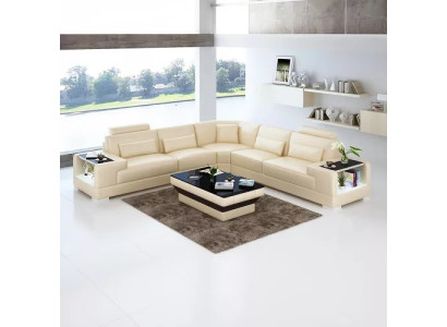 Modern Corner sofa Design Corner sofa Living room Furniture Leather upholstered Couch