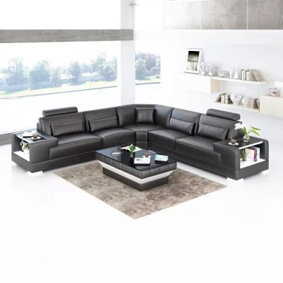 Modern Corner sofa Design Corner sofa Living room Furniture Leather upholstered Couch