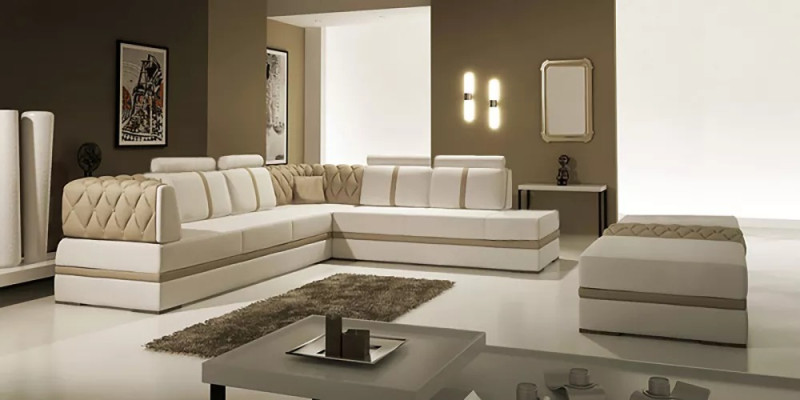 Corner sofa Leather sofa Design Sofa Corner sofa L-shape Modern Upholstery Living room
