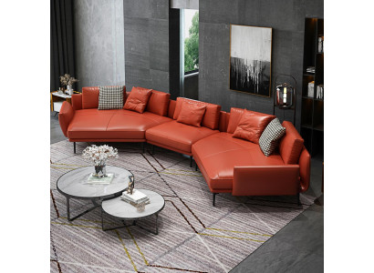 Living landscape Suite Design Modern Sofa Corner sofa Sofa U-shape Leather sofa Couch