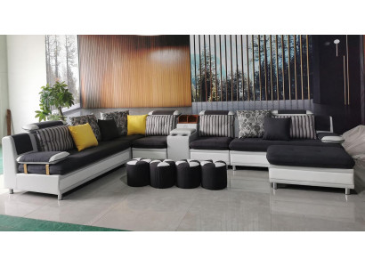 Corner sofa U-shape Living landscape Sofa Couch Upholstery Corner Suite Fabric Sofas new