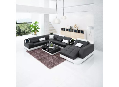Living room Design Corner sofa Furniture Modern Corner sofa Leather upholstered Couch