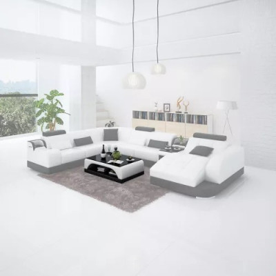 Living room Design Corner sofa Furniture Modern Corner sofa Leather upholstered Couch