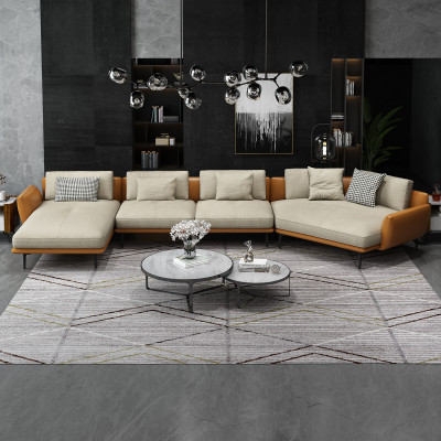 Corner sofa Sofa Couch Upholstery Seat Fabric Textile Couches Suite Living landscape new